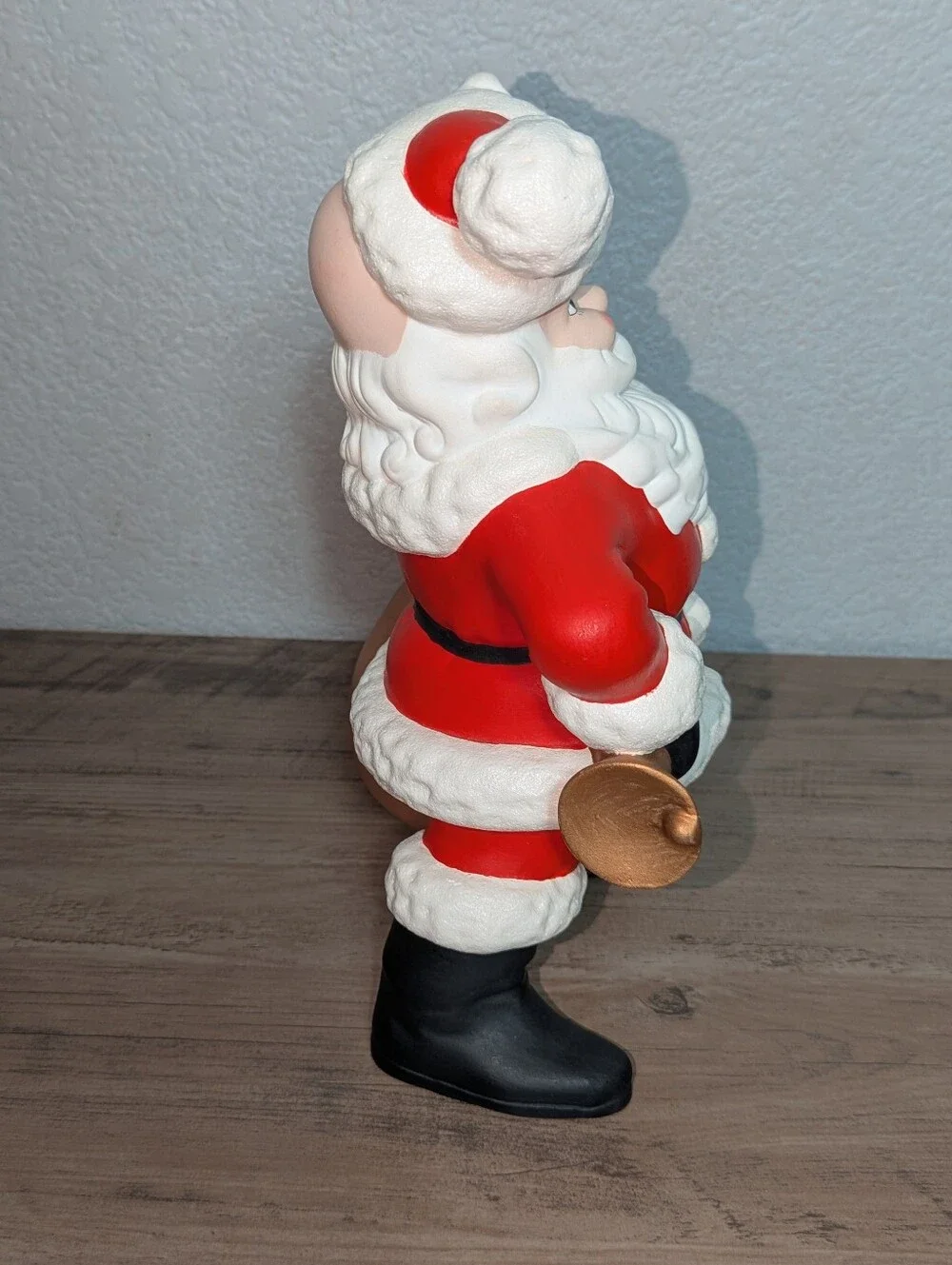Vintage Ceramic Santa Claus Toy Bag Planter Figurine